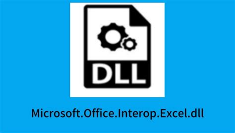 microsoft interop excel dll.